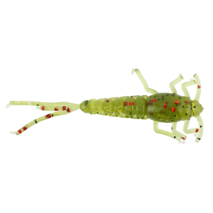 Image of Ol' Blue Tackle Ozark Mayfly Soft Bait | Watermelon Red; 2 in.