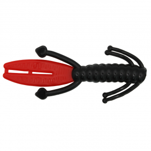 Image of Ol' Blue Tackle Teaser Soft Bait | Black/Red; 2.6 in.