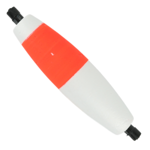 Image of Comal Tackle Cigar Slotted Peg Float | 1 1/2 in.; Red - White