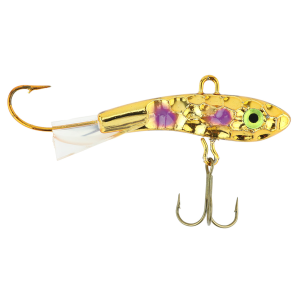 Image of Moonshine Lures Hammered Shiver Minnow | LSO Pink Dots; 1 7/16 in.