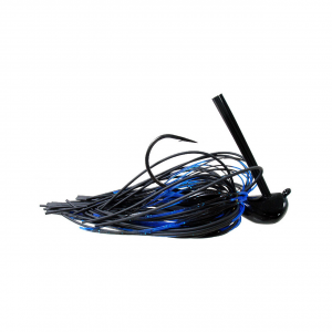 Image of Greenfish Tackle Big Rubber Jig | Black/Blue; 3/8 oz.