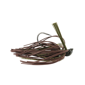 Image of Greenfish Tackle Big Rubber Jig | Green Pumpkin; 1/2 oz.