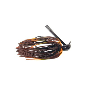 Image of Greenfish Tackle Little Rubber Jig | Brown Craw; 3/4 oz.