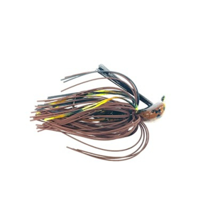 Image of Greenfish Tackle Little Rubber Jig | Toxic Craw; 3/4 oz.