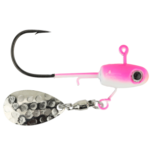 Image of Widow Maker Lures Tungsten Underspin Jig | Glow Pink-White; 1/16 oz.