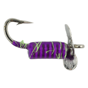 Image of Widow Maker Lures Whirly Bug Jig | Purple - Lime Crack; 10