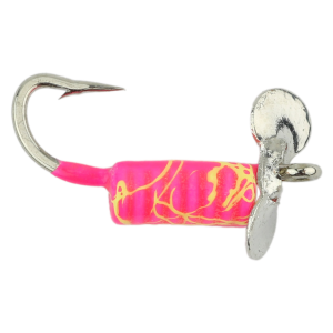 Image of Widow Maker Lures Whirly Bug Jig | Pink - Yellow Crack; 10