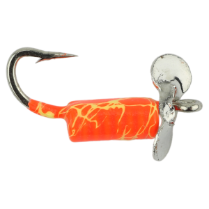 Image of Widow Maker Lures Whirly Bug Jig | Orange - Yellow Crack; 10