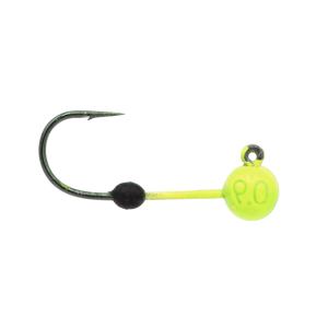 Image of Eurotackle Micro Finesse Tungsten Jig Head - Size 6 Hook | Chartreuse; 3/32 oz.