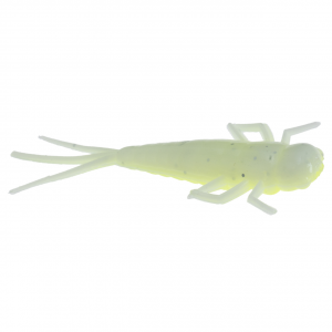 Image of Clam CPT Niku Twitch Fly | Chart/White Glow; 1 1/4 in.