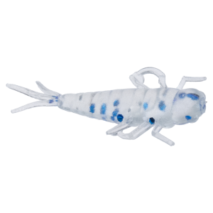 Image of Clam CPT Niku Twitch Fly | Ice/Blue Flake; 1 1/4 in.
