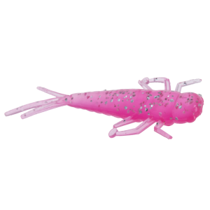 Image of Clam CPT Niku Twitch Fly | Pink/Silver Flake; 1 1/4 in.