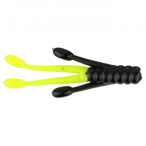 Ol' Blue Tackle Squid Soft Bait | Black/Chartreuse; 2 in.
