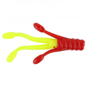 Image of Ol' Blue Tackle Squid Soft Bait | Red/Chartreuse; 2 in.