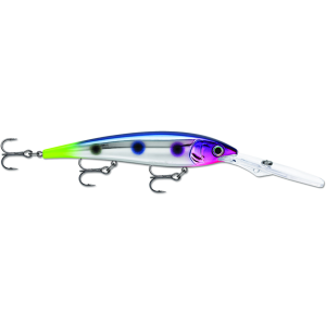 Image of Rapala Gold Miner 30 Deep Diver | Chrome Blue Hot Tail; 4 3/4 in.