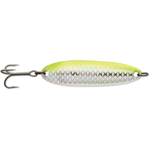 Image of Luhr Jensen Krocodile Spoon | Chrome/Chartreuse Reflex; 1 oz.