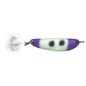 Image of Acme Tackle Ice-Winder Flutter Spoon | Purple Squirrel - Moonshine Glow; 1/4 oz.