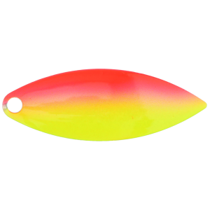Image of Character Lures Premium Willow Blades | Chartreuse/Red 50/50; 4