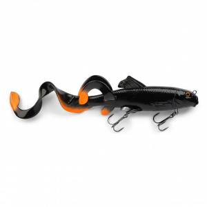 Image of Savage Gear 3D Sucker X-Tail | Black Orange Flash; 11 in.