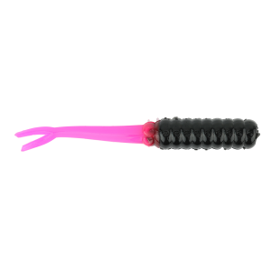 Image of Ol' Blue Tackle Fluke Soft Bait | Black/Pink; 2 1/2 in.