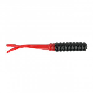 Image of Ol' Blue Tackle Fluke Soft Bait | Black/Red; 2 1/2 in.