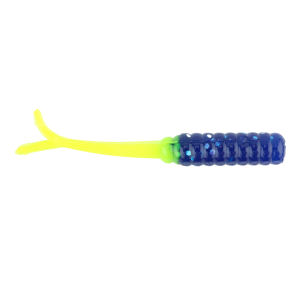 Image of Ol' Blue Tackle Fluke Soft Bait | KC Blue/Chartreuse; 2 1/2 in.
