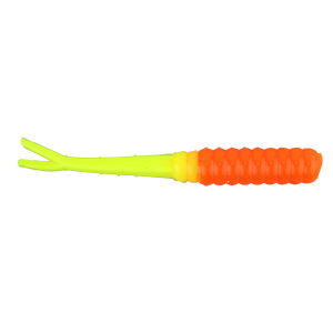 Image of Ol' Blue Tackle Fluke Soft Bait | Orange/Chartreuse; 2 1/2 in.