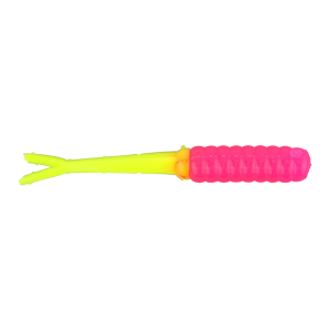 Image of Ol' Blue Tackle Fluke Soft Bait | Pink/Chartreuse; 2 1/2 in.