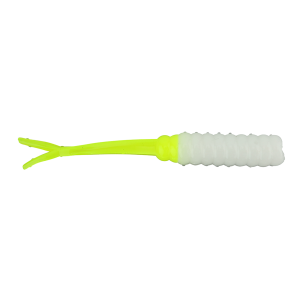 Image of Ol' Blue Tackle Fluke Soft Bait | White/Chartreuse; 2 1/2 in.