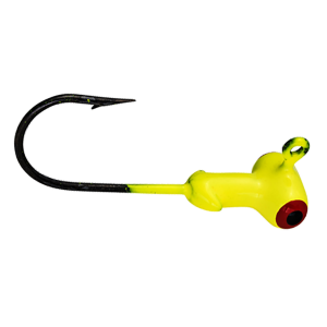 Image of Strike King Mr. Crappie Sausage Head Jig Heads - Bulk Pack | Chartreuse; 1/16 oz.