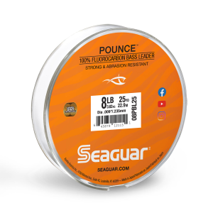 Image of Seaguar Pounce Bass Fluorocarbon Leader Material | 8 lb.