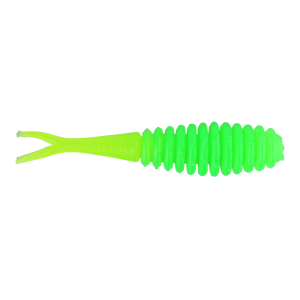 Image of Snacky Lures Fork Tail Soft Bait | Lime-Lemon; 1 1/2 in.
