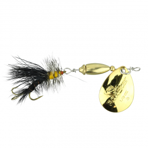 Image of RoxStar Fly Striker Spinner | Black-Gold; 1/8 oz.