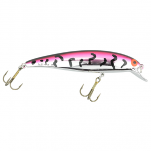 Image of Bomber 14A Short Shallow Diver | Exclusive Color - Chrome Pink Tiger; 3 1/2 in.