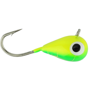 Image of Widow Maker Lures Mega Dropper Jig | Yellow/Green - Yellow Crack Glow