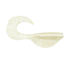 6th Sense Curly Clobber Minnow | Platinum White