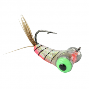 Image of Widow Maker Lures Tungsten Fly Glow Ice Jig | Glow Pearl; 14