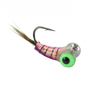 Image of Widow Maker Lures Tungsten Fly Glow Ice Jig | Glow Purple; 14