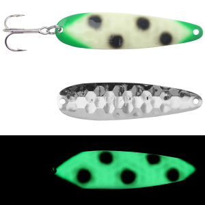Image of Moonshine Lures Trolling Spoon | Apple Seeds; 5 in.
