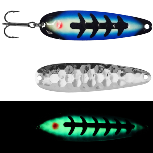Image of Moonshine Lures Trolling Spoon | Blue Hulk; 5 in.