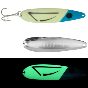 Image of Moonshine Lures Trolling Spoon | Blue Flounder; 5 in.