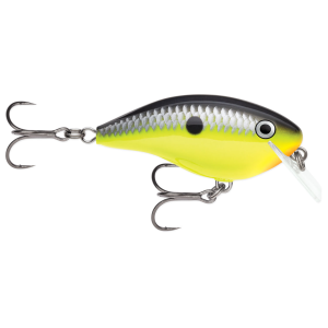 Image of Rapala Ott's Garage OG Big Rocco 6 Crankbait | Chartreuse Black; 2 3/4 in.
