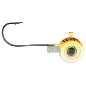 Image of Fish Daddy GloEye Jig | Orange Glow Tiger; 3/8 oz.