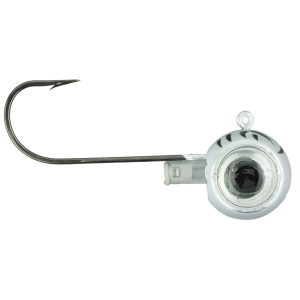Image of Fish Daddy GloEye Jig | Silver Glow Tiger; 1/8 oz.