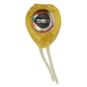 Image of Fish Daddy Double Eye Soft Bait | Clear Glow and Holo Flake; 3