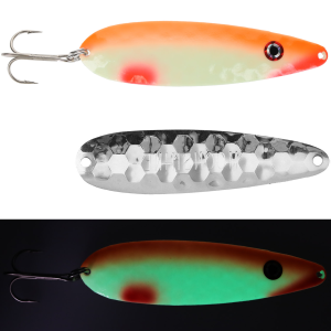 Image of Moonshine Lures Trolling Spoon | Tangerine Tarzan; 5 in.
