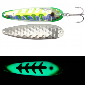 Image of Moonshine Lures RV Series Trolling Spoon | Green Jeans; 5 in.