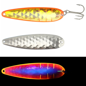 Image of Moonshine Lures RV Series Trolling Spoon | Agent Orange; 5 in.