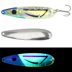 Image of Moonshine Lures RV Series Trolling Spoon | Blue Flounder; 5 in.