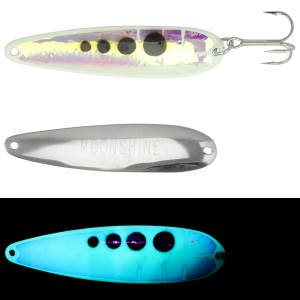 Image of Moonshine Lures RV Series Trolling Spoon | Blue Jackal; 5 in.